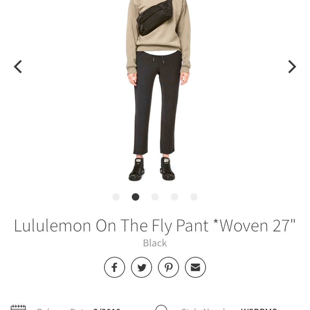 Lululemon on the fly woven